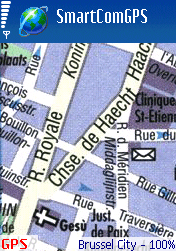 Brussels city map - Smartcomgps