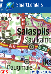 Latvija road map - Smartcomgps