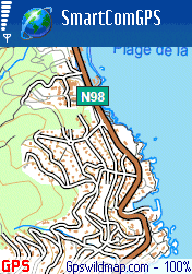 French Riviera map - Smartcomgps