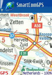 Netherlands country map - Smartcomgps