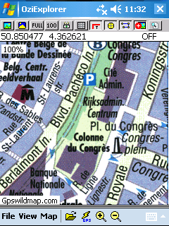 Brussels city map - Oziexplorer