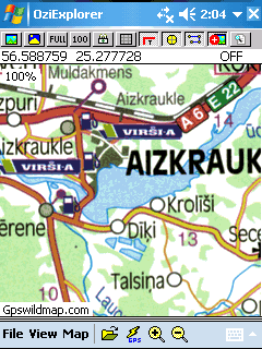Latvija road map - Oziexplorer