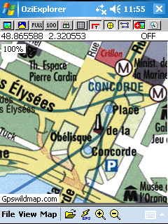 Paris city map - Oziexplorer