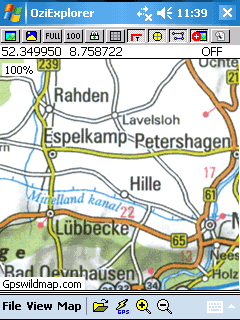 Germany country map - Oziexplorer