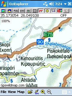 Crete road map - Oziexplorer