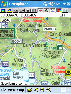Ibiza road map - Oziexplorer