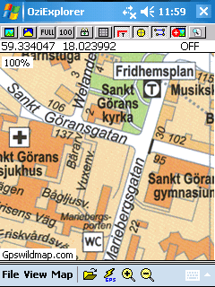 Stockholm city map - Oziexplorer