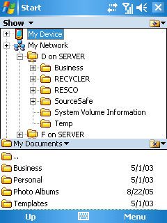File manager - windows mobile