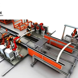 數控鋼拱架焊接生產線